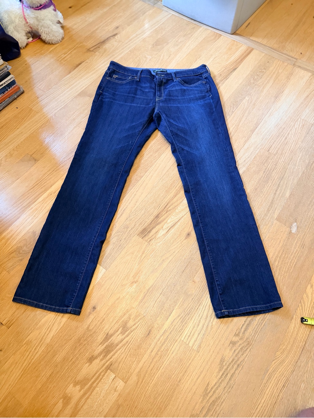 Ladies Size 8/29 "Eddie Bauer" Blue Denim Jeans With Green Label Guc